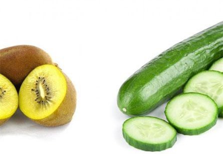 Không nên ăn quả kiwi và dưa chuột cùng lúc