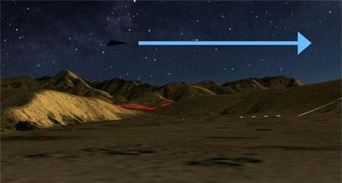 Xôn xao UFO hình tam giác đen trên bầu trời đêm Willcox