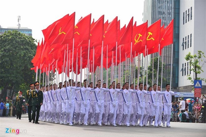 Hình ảnh diễu binh, diễu hành chào mừng Quốc khánh trên các tuyến phố