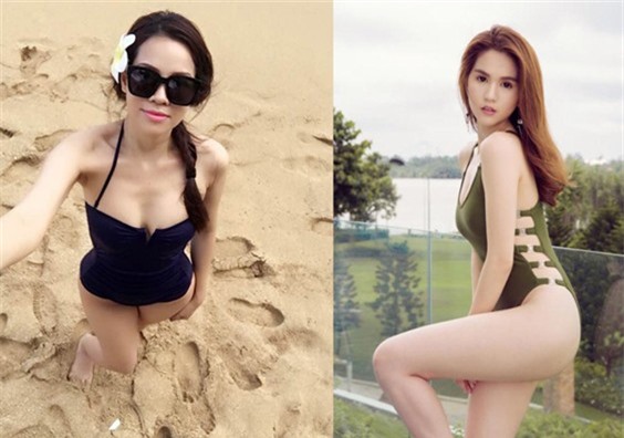 "Đọ" nhan sắc Ngọc Trinh và con dâu tỷ phú Hoàng Kiều