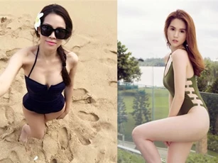 "Đọ" nhan sắc Ngọc Trinh và con dâu tỷ phú Hoàng Kiều