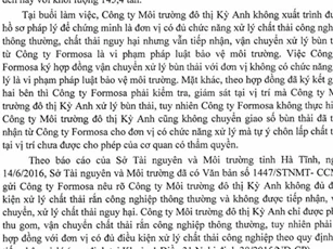 Formosa "đổ trách nhiệm" về phía ông Lê Quang Hòa?