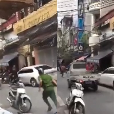 Hà Nội: CSGT bất ngờ nổ súng thị uy giải tán đám đông