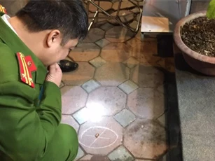 Hiện trường vụ nổ súng trên phố Phan Bội Châu