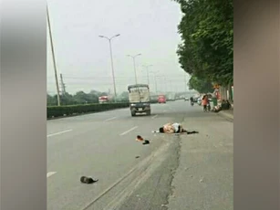Cảnh sát giao thông bị kéo lê trên đường 5, truy bắt xe gây tai nạn