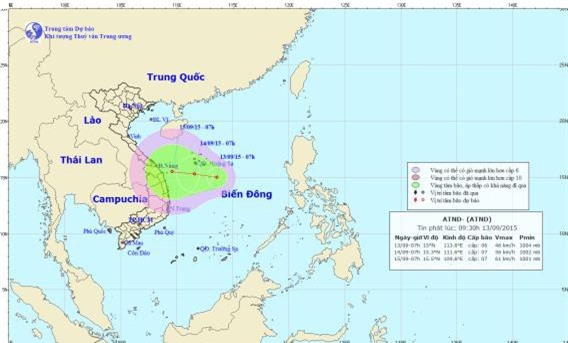 Tin áp thấp nhiệt đới: Có xu hướng mạnh thêm