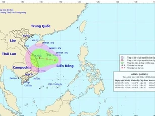 Tin áp thấp nhiệt đới: Có xu hướng mạnh thêm