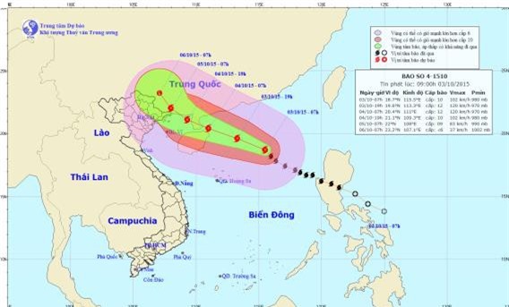 Tin tức mới nhất về bão MUJIGAE: Từ đêm mai miền bắc mưa to, có nơi rất to