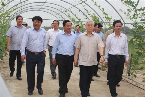 Tổng Bí thư Nguyễn Phú Trọng thăm và làm việc tại Hà Tĩnh