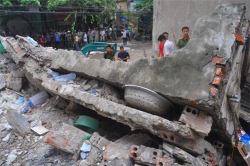 Vụ sập nhà 4 tầng ở Hà Nội: Thông tin mới nhất