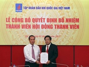Tập đoàn Dầu khí bổ nhiệm nhân sự trong Hội đồng thành viên