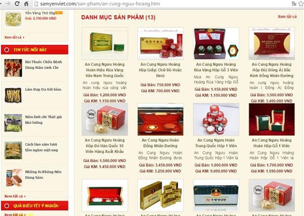 Hàng loạt công ty bán thuốc “An cung” không rõ nguồn gốc, chất lượng?