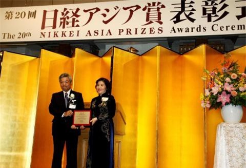 Nữ doanh nhân quyền lực nhất châu Á đạt Giải thưởng Nikkei