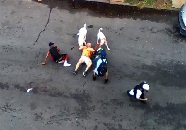 Chó Pitbull khát máu cắn xé người ngay giữa đường phố 