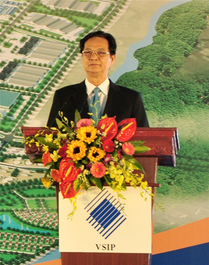 Thủ tướng Nguyễn Tấn Dũng dự lễ khởi công khu liên hợp VSIP Nghệ An