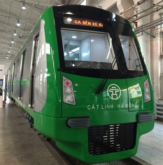 Hình ảnh mẫu tàu tuyến đường sắt Cát Linh - Hà Đông