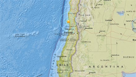 Chile lại hứng chịu động đất 6.5 độ richter