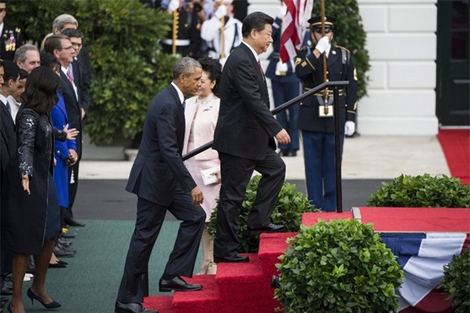 Mỹ bắn 21 phát đại bác chào đón Chủ tịch Trung Quốc