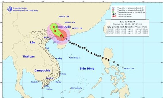 Tin mới nhất về bão MUJIGAE: Giảm cấp sau khi đổ bộ vào Trung Quốc