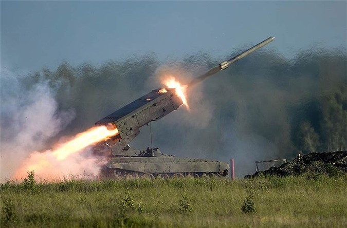 Nga đưa dàn pháo phản lực đa nòng TOS-1A tới Syria hủy diệt IS