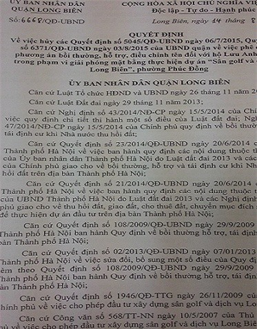 Vụ đất Cánh đồng Vàng – Long Biên: Chính quyền Long Biên “câu” giờ