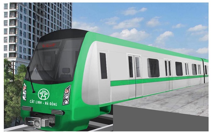 Ngày 29/10, bắt đầu trưng bày mẫu tàu điện Cát Linh - Hà Đông