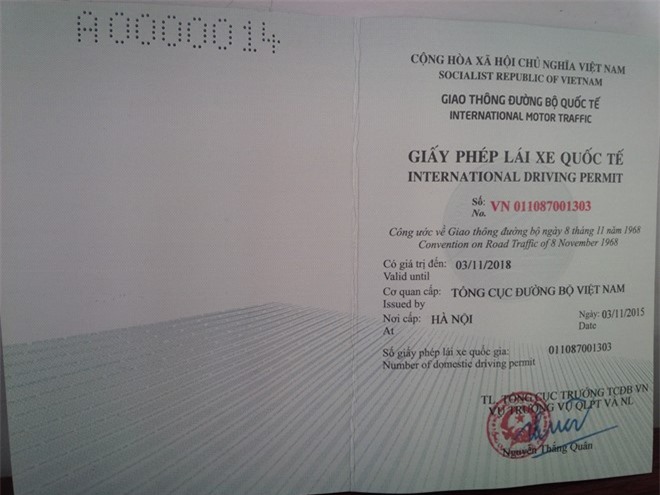 Việt Nam chính thức cấp giấy phép lái xe quốc tế từ hôm nay
