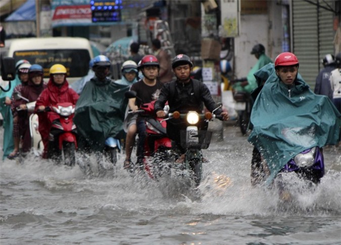 Mưa lớn ở miền Trung sẽ lan dần lên các tỉnh phía Bắc