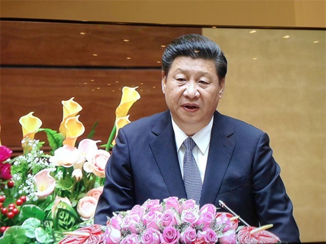 Ông Tập Cận Bình phát biểu 20 phút tại Quốc hội Việt Nam