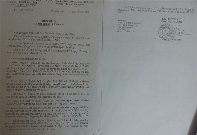 Đà Nẵng: Cục Thi hành án dân sự đình chỉ thi hành án vụ bán nhà trên giấy