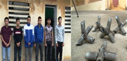 Khởi tố 8 thanh niên dùng chông sắt tự chế bẫy ô tô