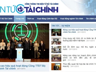 Ra mắt giao diện mới Cổng thông tin điện tử Bộ Tài chính