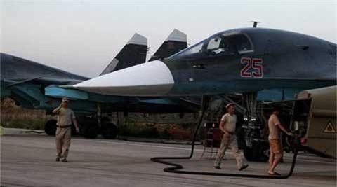 Nga đưa Tiêm kích Su-34 với tên lửa không đối không sang Syria
