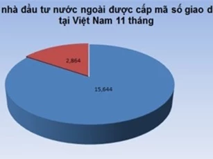 Đến 30/11, đã cấp mã chứng khoán cho 18.508 nhà đầu tư ngoại