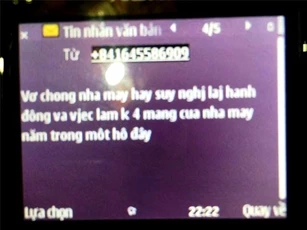 Làm rõ nghi can nhắn tin "khủng bố" cả nhà thầy giáo