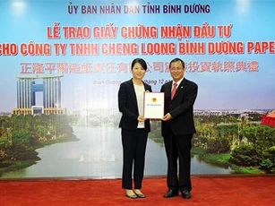 Tập đoàn Cheng Loong đầu tư xây dựng nhà máy sản xuất giấy tại Bình Dương