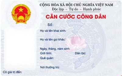 Quy định mức thu lệ phí thẻ căn cước công dân từ 1/1/2016