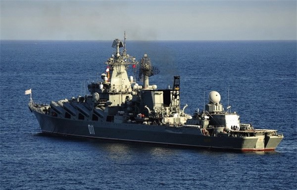 Nga điều tàu tuần dương trang bị tên lửa Varyag đến Syria tấn công IS