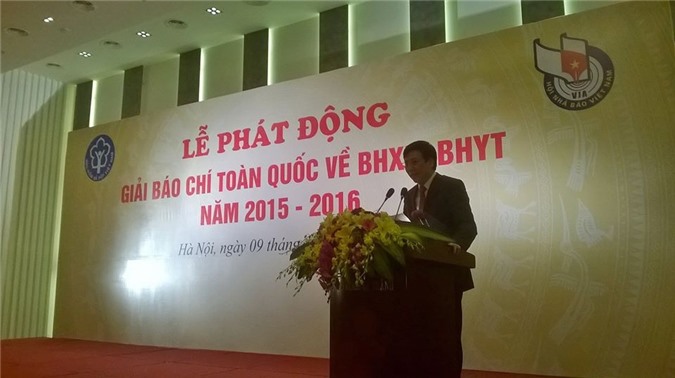Phát động giải báo chí viết về BHXH, BHYT năm 2015-2016
