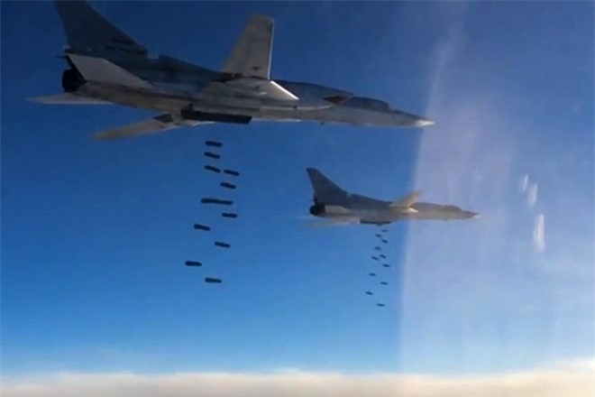 Nga ném 2.000 quả bom xuống Syria trong 4 ngày tiêu diệt IS 
