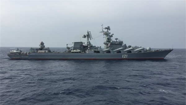 Mục sở thị soái hạm tên lửa có sức mạnh khủng khiếp của Hải quân Nga