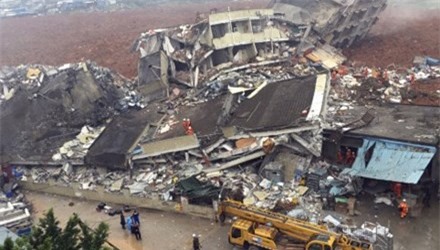 Trung Quốc: Hơn 40 người mất tích, 22 tòa nhà bị chôn vùi do lở đất 