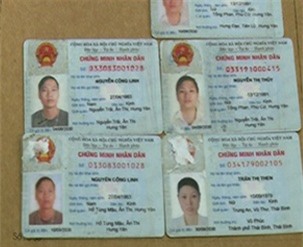 Bắt nhóm đối tượng làm giả chứng minh thư, tàng trữ vũ khí