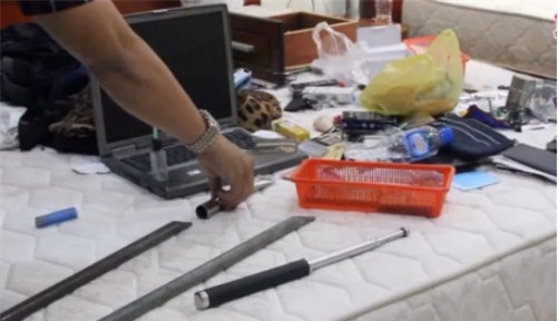 Bắt quả tang nhóm nam nữ "phê" ma túy tại khách sạn