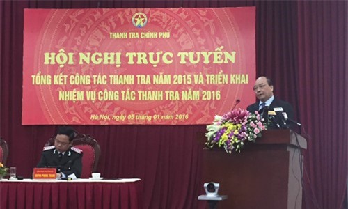 Năm 2016, sẽ thanh tra đột xuất khi có dấu hiệu vi phạm pháp luật