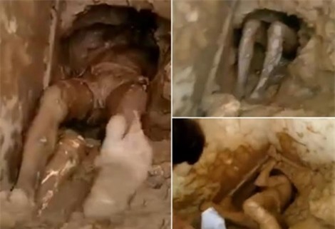 Sốc: Tù nhân chui đầu vượt ngục qua ống thải phân