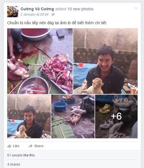 "Đồ tể" giết khỉ dã man rồi "khoe chiến tích" trên Facebook