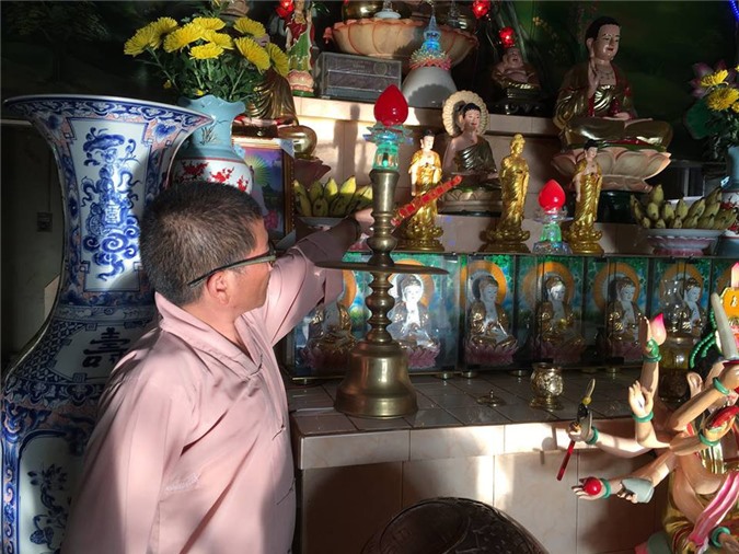 Truy tìm kẻ đột nhập vào chùa trộm tượng Phật cổ cao 1m