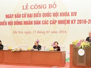 Chốt ngày bầu cử đại biểu Quốc hội khóa XIV