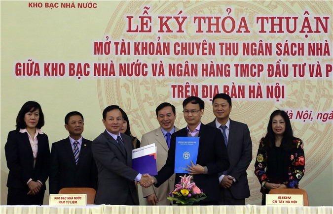 BIDV mở tài khoản chuyên thu Ngân sách Nhà nước trên địa bàn Hà Nội